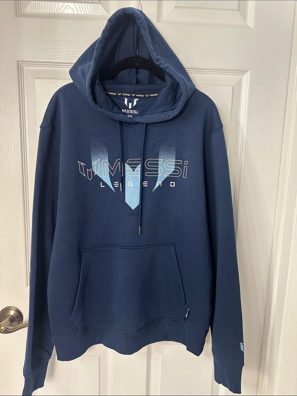 Messi Men's Navy Graphic Hoodie